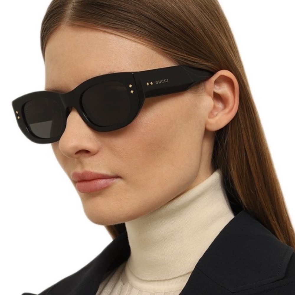 NEW GUCCI SUNGLASSES GG1215S 002 BLACK UNISEX EYEWEAR GUCCI - Picture 4 of 16